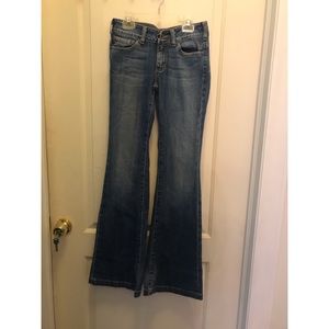 AG Gamin flare jeans 25 light wash